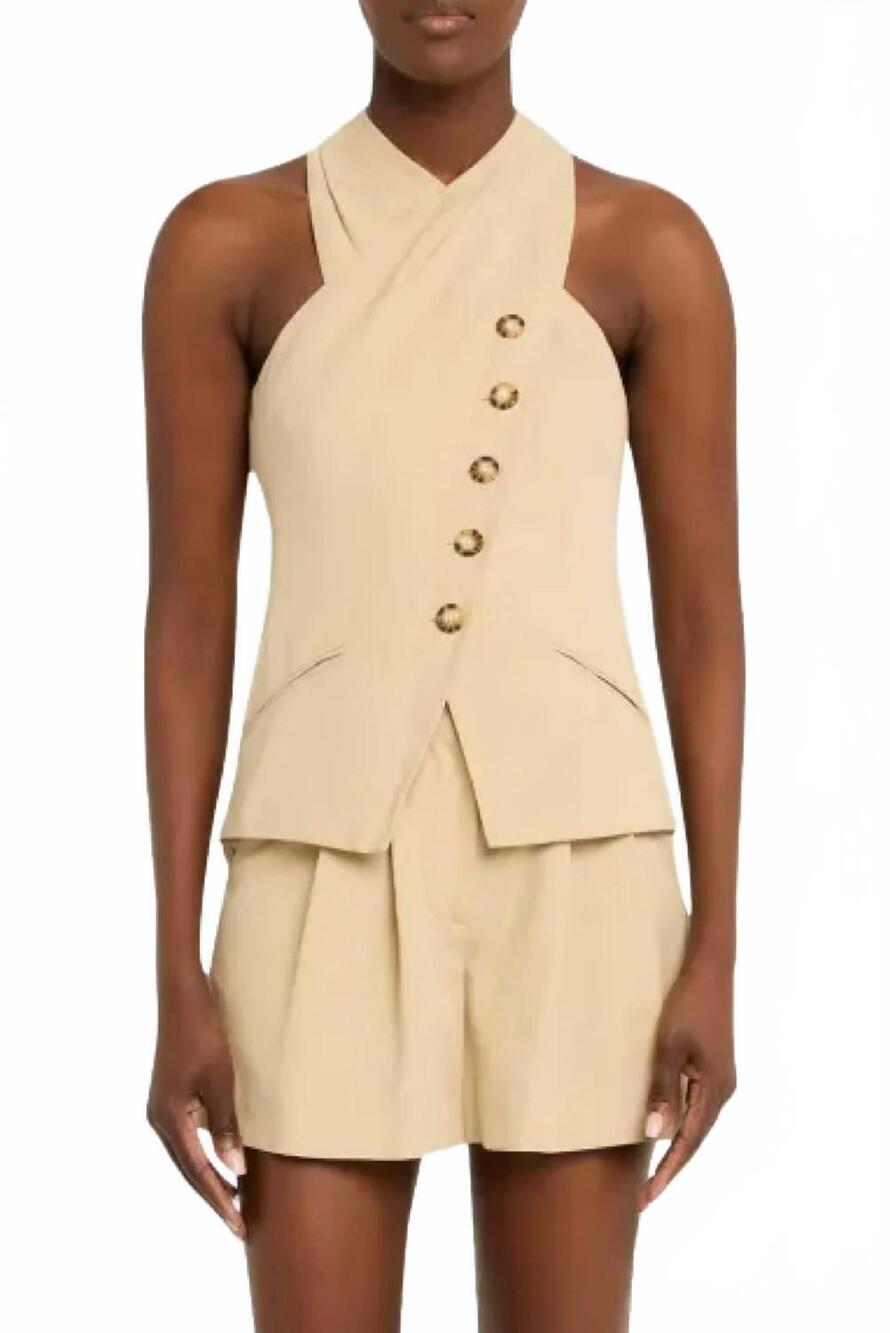 NEW VERONICA BEARD pacey top in stone